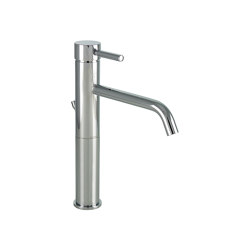 M Line | Mono Tall Basin Mixer With Pop Up Waste | Wash basin taps | BAGNODESIGN