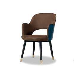 COLETTE Chair with armrests. | Chairs | Baxter