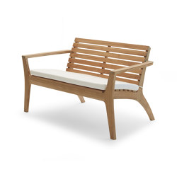 Regatta Lounge Bench | with armrests | Skagerak