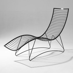 Curve Wave Lounger Swing Chair on Base stand | Sled base | Studio Stirling