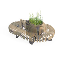 Planter Divider Droplet | Privacy screen | Green Furniture Concept
