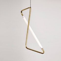 Light Object 001 - LED light, polished brass finish | Floor lights | Naama Hofman Light Objects