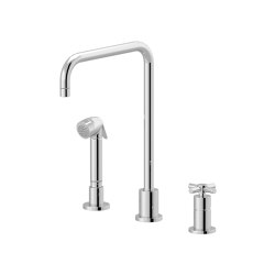 Sully | Single-lever kitchen mixer, great U spout, handshower |  | rvb