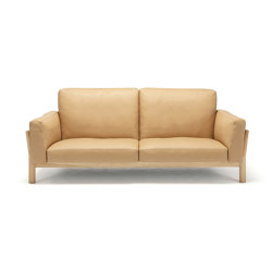 Castor Sofa 3-Seater Leather | Sofas | Karimoku New Standard