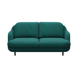 Lune™ | Sofa JH200 | Textile | Oak base | with armrests | Fritz Hansen