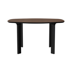Analog™ | Dining table | JH43 | Walnut laminate | Black base | Tables de repas | Fritz Hansen