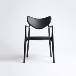 Salon Chair Oak / Black | Sedie | True North Designs