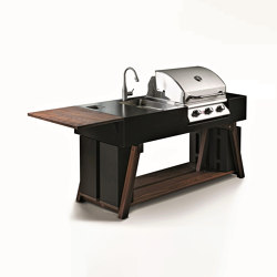 BBQube ONE | Outdoor Kitchen | Steel Black | Bull Grill | Compact outdoor kitchens | OCQ