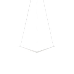 Z-Bar Pendant 16", Bird, Matte White, Canopy | Suspended lights | Koncept