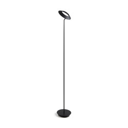 Royyo Floor Lamp, Matte Black Body, Matte Black base plate | Free-standing lights | Koncept