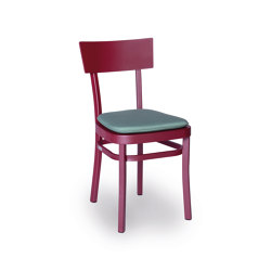 Flow Bistro-Chair with seat cushion | without armrests | Weishäupl