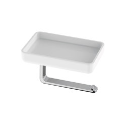 Liv Toilet paper holder and storage dish | Bath shelves | Bodenschatz