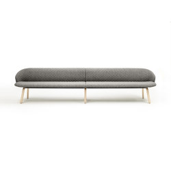 Close Bench connected | without armrests | Arco