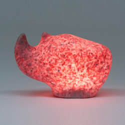 Rhino Lamp | Strawberry