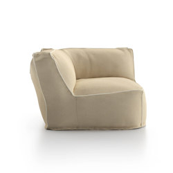 Soft Modular Sofa Corner Module | Modular seating elements | Atmosphera