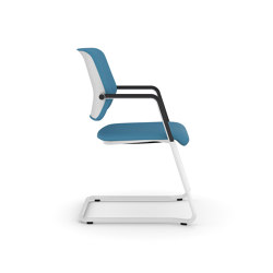 Drumback chaise visiteur piétement luge | Chaises | Viasit