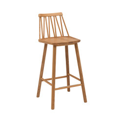 ZigZag barchair 63cm oak oiled | Bar stools | Hans K