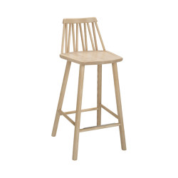 ZigZag barchair 63cm ash blonde | Bar stools | Hans K