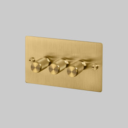 Dimmer Switches | 3G Brass | Dimmer switches | Buster + Punch