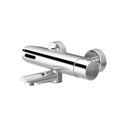 lino exposed wall-mounted faucet W45, with touchless START/STOP function - battery | Wash basin taps | CONTI+