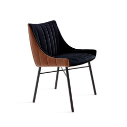 Rubie | Armchair High with steel frame 4-legs | Chairs | FREIFRAU MANUFAKTUR