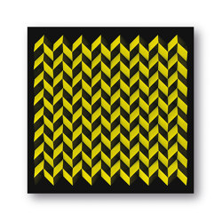 Foldart Paperfold - schwarz gelb - Acryl schwarz | Wall art / Murals | Foldart