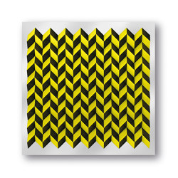 Foldart Paperfold - schwarz gelb - Acryl transparent | Wall decoration | Foldart