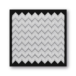 Foldart Paperfold - weiß - Acryl schwarz | Wall decoration | Foldart