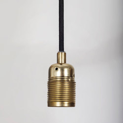 E27 pendant Brass / Black Cable |  | Frama