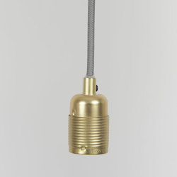 E27 pendant Brass / White Cable | Suspended lights | Frama