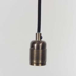 E27 pendant Bronze / Black Cable |  | Frama