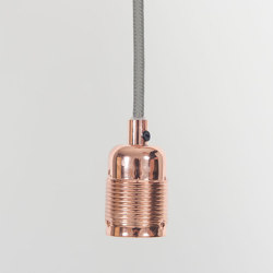 E27 pendant Copper / Grey Cable | Suspended lights | Frama