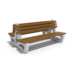 Double Sided Bench 158 | with backrest | ETE