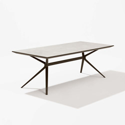 Moai rectangular table with stoneware top | Dining tables | Fast