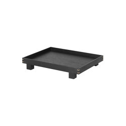 Bon wooden Tray small - Black Stained Oak | Living room / Office accessories | ferm LIVING
