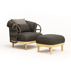 Dune Lounge Chair Ottoman Studio |  | Gloster Furniture GmbH