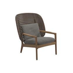 Kay High Back Lounge Chair Brindle | Armchairs | Gloster Furniture GmbH