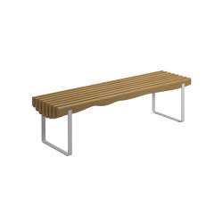 Raw Strata Bench White | Panche | Gloster Furniture GmbH