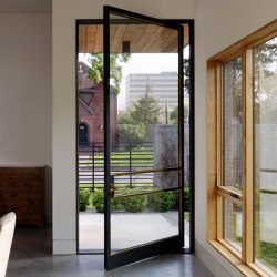 System M | Steel Entrance Pivot Door | Bisagras | FritsJurgens