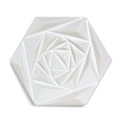 Floral Full White Matte | Piastrelle ceramica | Mambo Unlimited Ideas