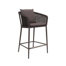 KNOT COUNTER STOOL WITH ARMS | Bar stools | JANUS et Cie