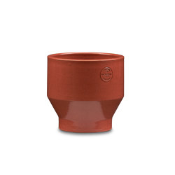 Edge Pot Ø18 in glazed terracotta for indoor use