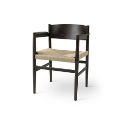 Nestor - Sirka Grey Stained Beech with Natural Paper Cord Seat | Sillas | Mater