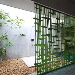 Cold Cuts | Green | Privacy screen | Yellow Goat Design