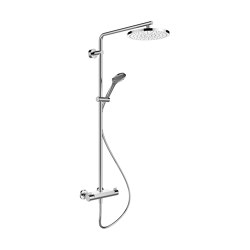 Vivid | Thermostatic Showerstation with shelf | Shower controls | LAUFEN BATHROOMS