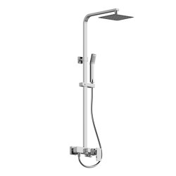 Incanto – Wall-mounted shower system with handshower and showerhead | Robinetterie de douche | Graff
