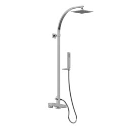 Incanto - Wall mounted square thermostatic shower column | Shower controls | Graff