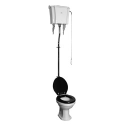London high level toilet with pull Horizontal outlet
