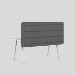 MUSE DESK HIGH acoustic table mounted | Sound absorbing table systems | XAL