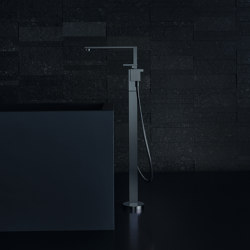 AXOR Edge | Single lever bath mixer floor-standing - diamond cut | Bath taps | AXOR